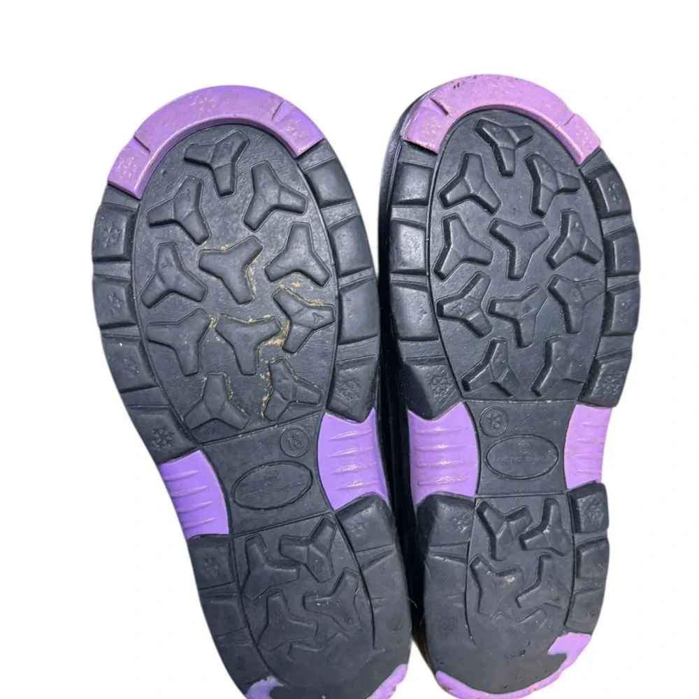 Arctic Shield Kids Insulated Winter Snow Boots – Sz 13 (Purple & Pink)